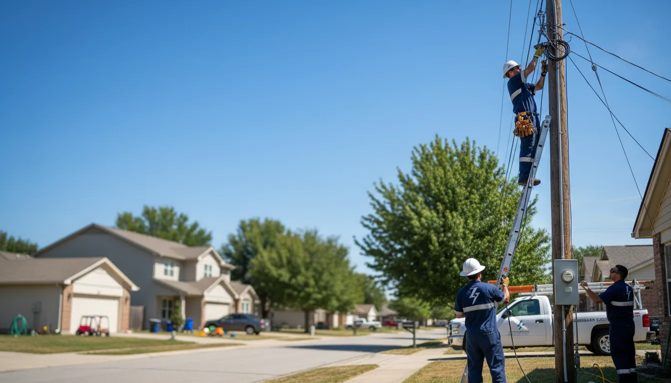 Residential electrician providing installation services in Chester, AR